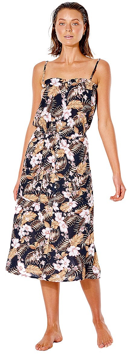 robe Rip Curl Playabella Midi - Black - women´s