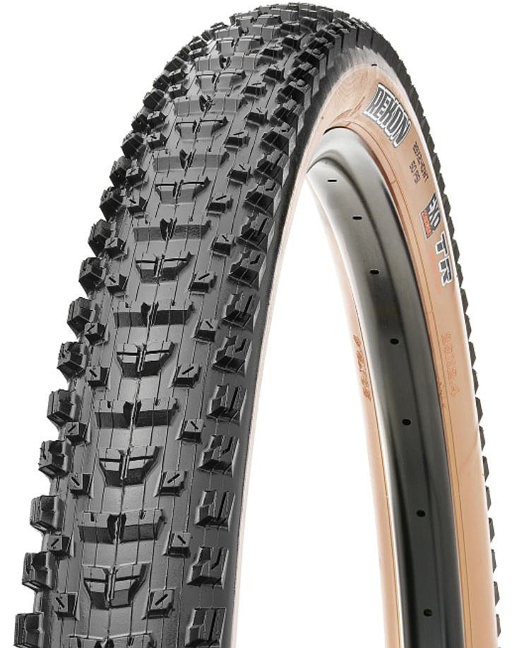 pneu de vélo Maxxis Rekon Race Kevlar 29"x2.35" EXO/TR/TANWALL - Black/Brown