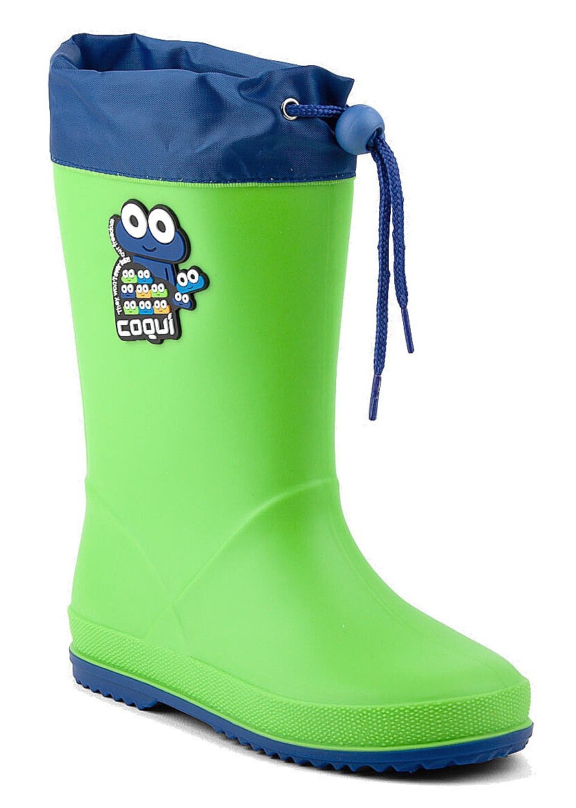 Schuhe Coqui 8508/Rainy Collar - Lime/Royal - kid´s