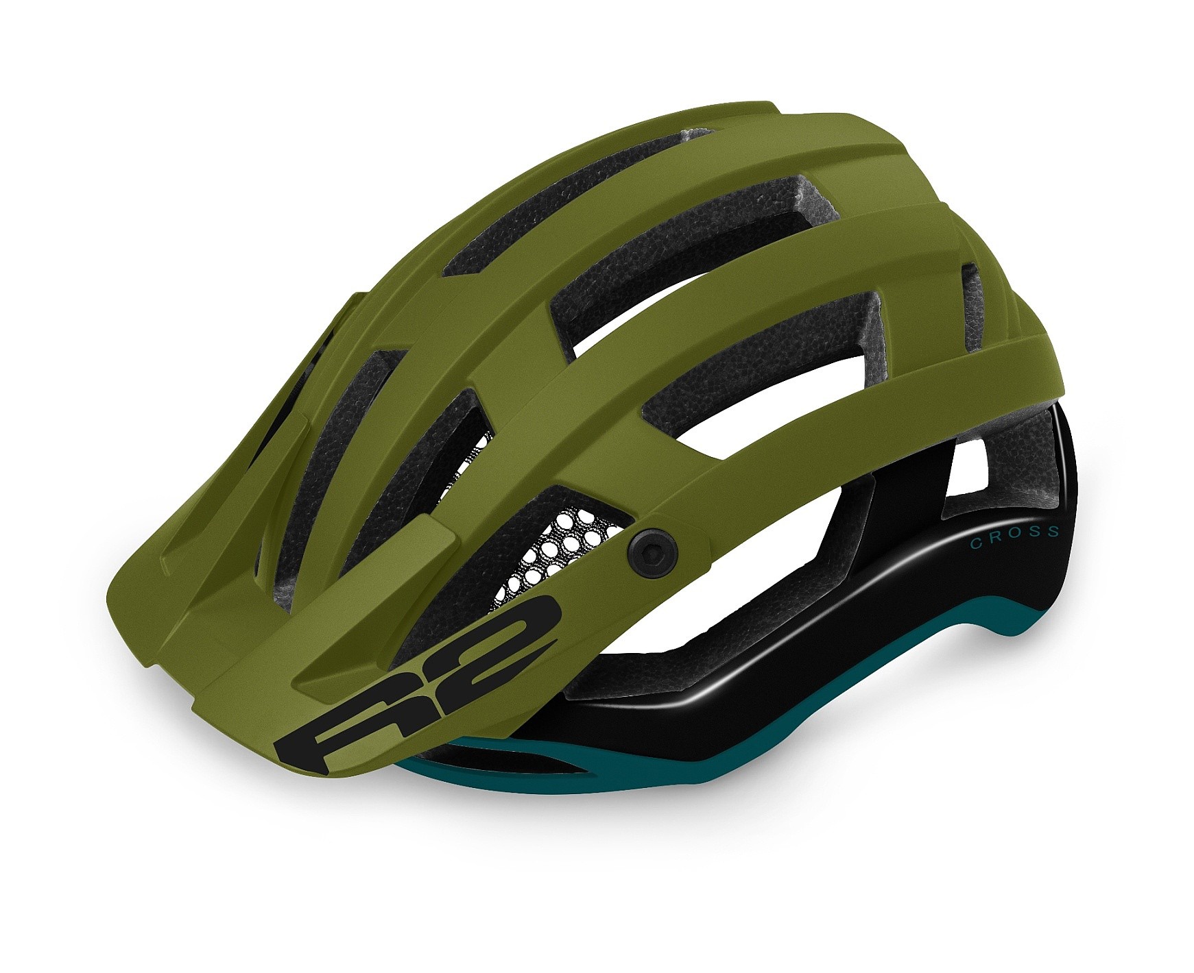 casco R2 Cross - ATH32F/Matte Green/Gloss Black/Matte Petrol