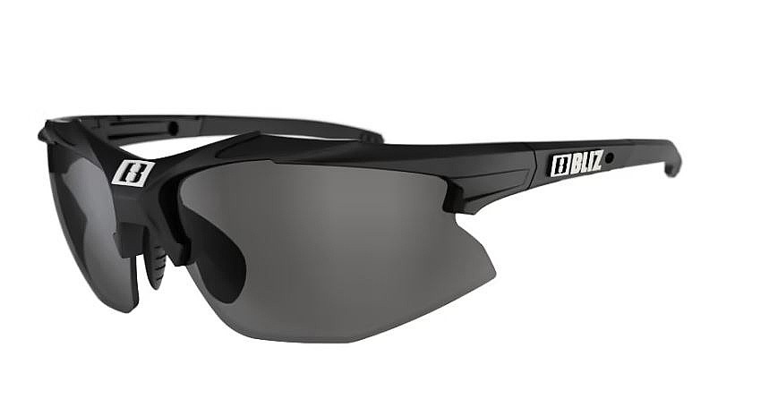 des lunettes Bliz Hybrid Small - 52808-10/Shiny Black/Smoke