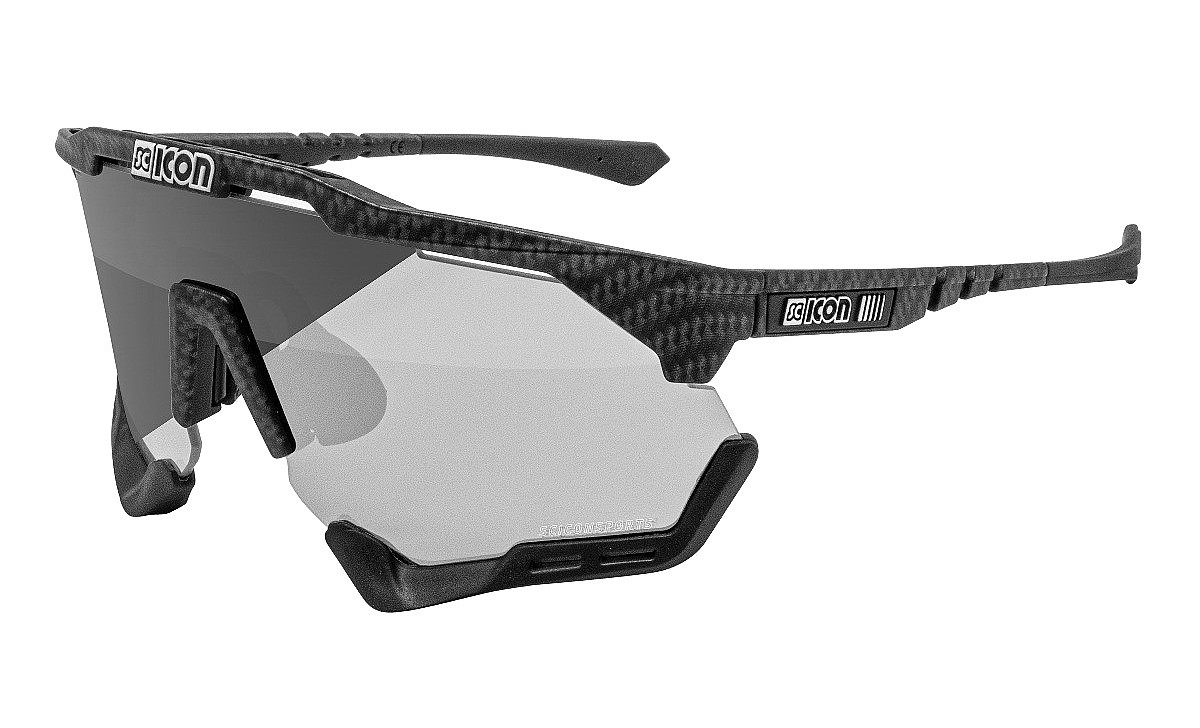 des lunettes Scicon Aeroshade XL - Carbon Matt/Photochromic Silver