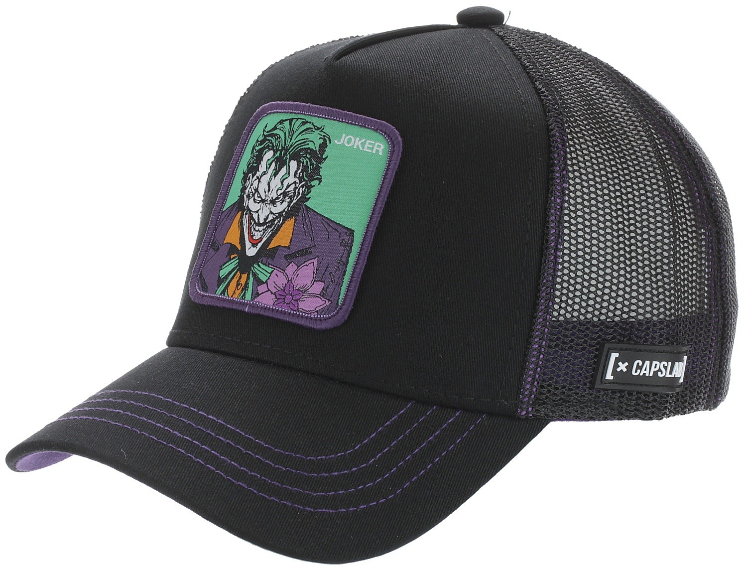 gorra con visera Capslab DC Comics Trucker - Joker/Black - men´s