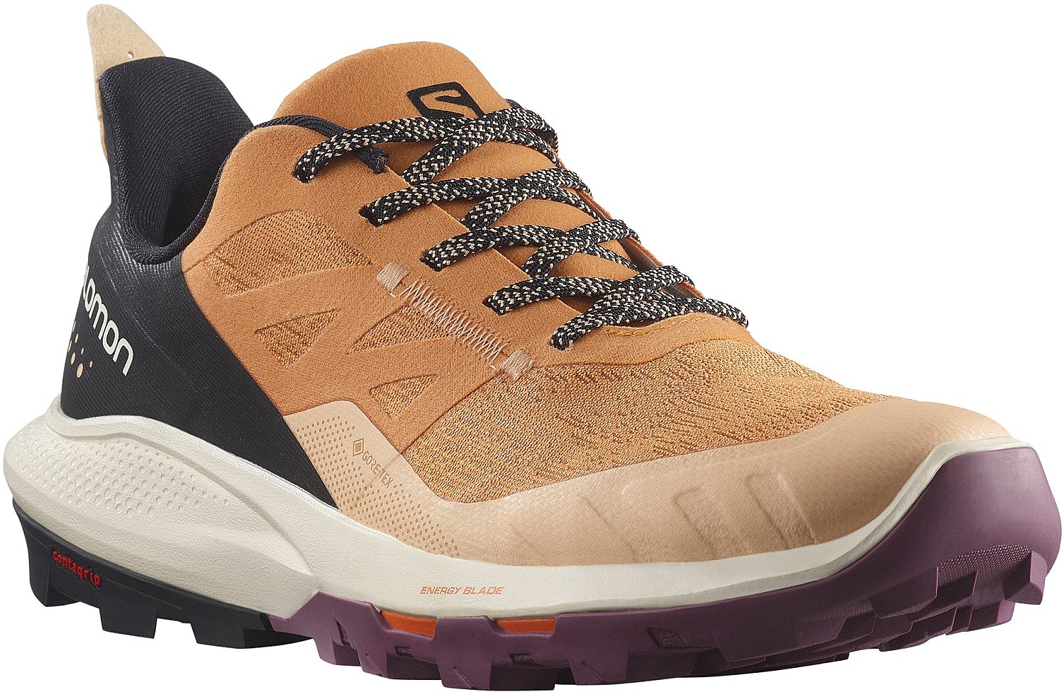 chaussures Salomon OUTpulse GTX W - Apricot Buff/Black/Tulipwood - women´s