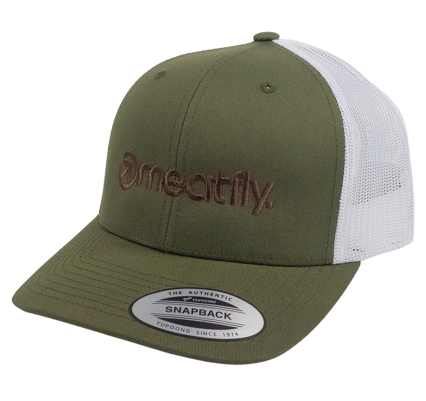 czapka z daszkiem Meatfly MF Logo Trucker - Buck/White