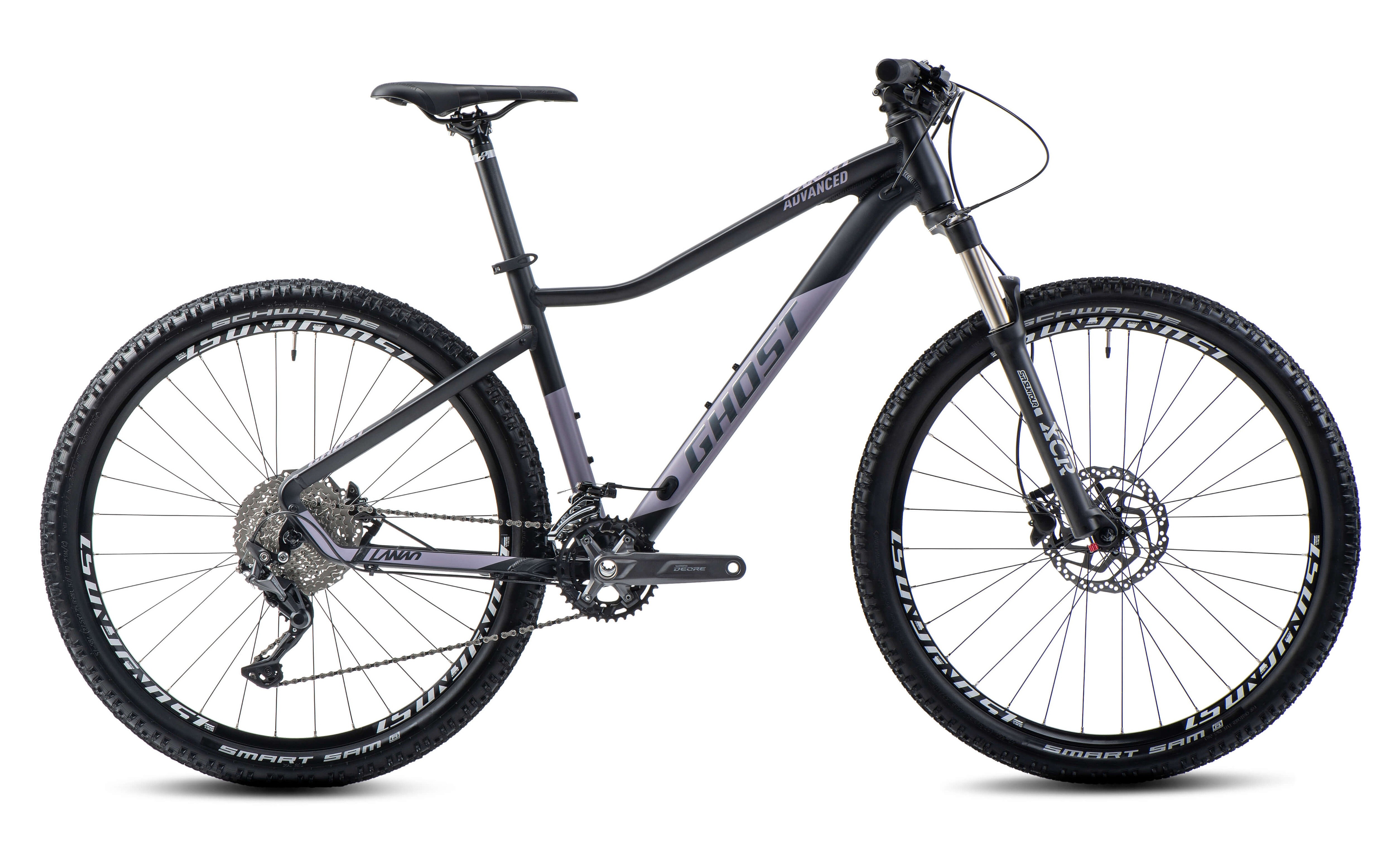 vélo Ghost Lanao Advanced 27.5" Microshift  - Black/Pearl Purple Matt - women´s