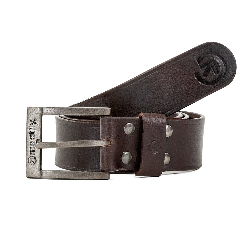 ceinture Meatfly Doppler Leather - Brown
