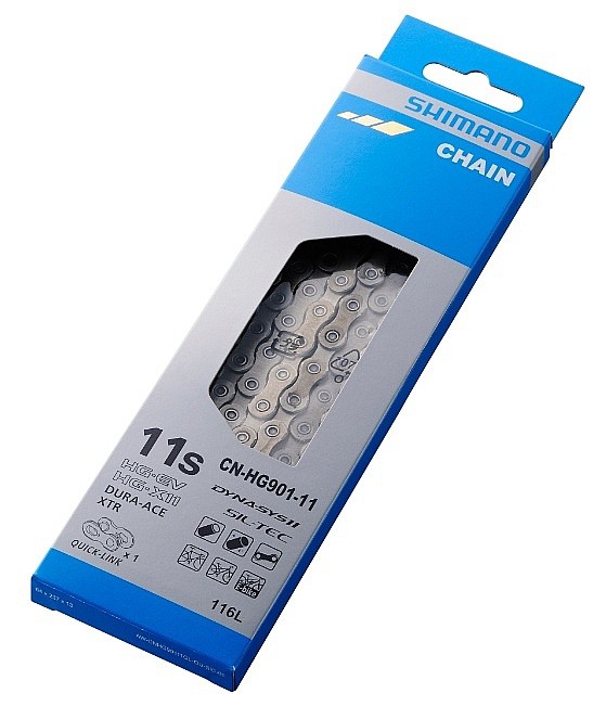 łańcuch Shimano MTB/Sil/E-bike/CN-HG901 11/116 - Assorted