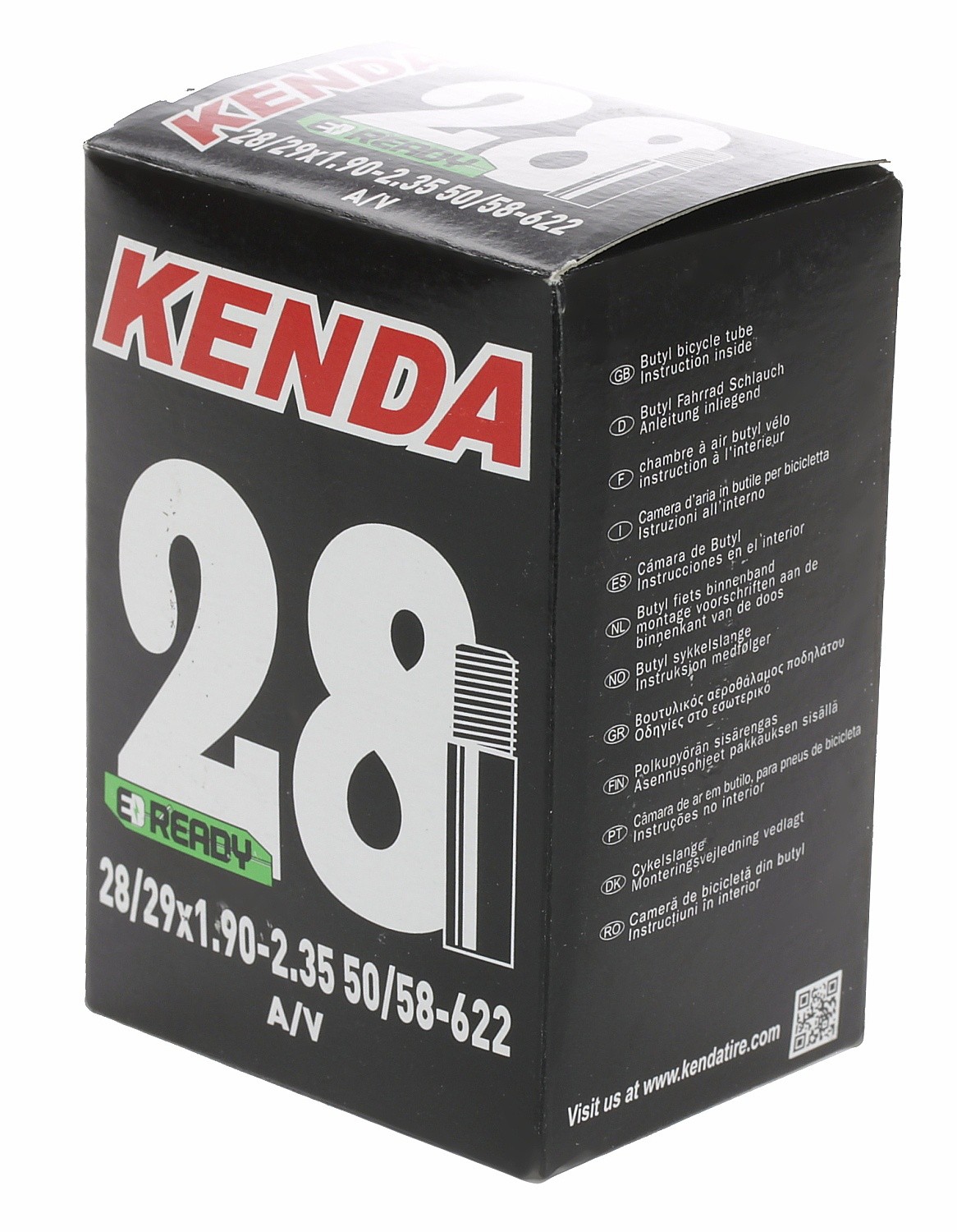 chambre à air Kenda AV 28"x1.90"-2.35" - 512329/Black