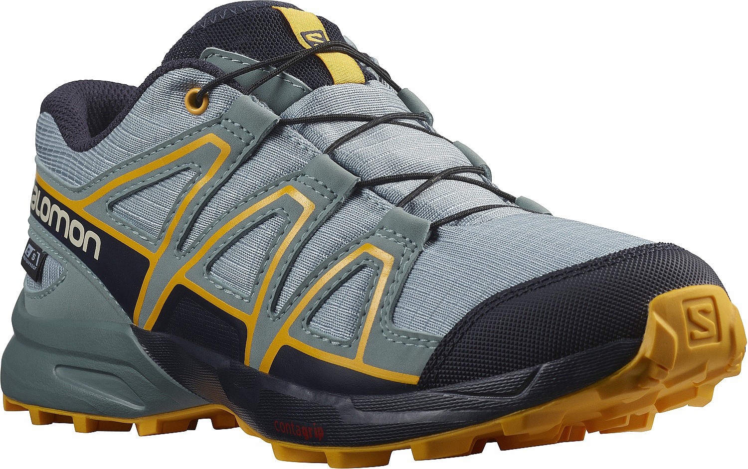 buty dziecięce Salomon Speedcross CSWP J - Slate/Night Sky/Saffron