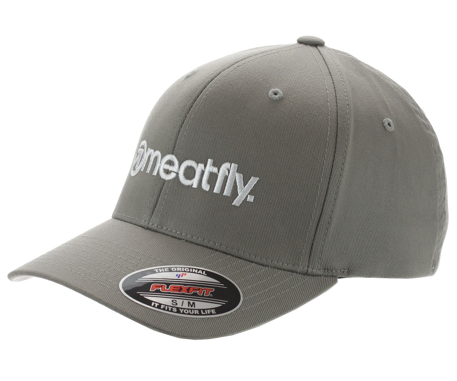 casquette Meatfly Brand Flexfit - Grey
