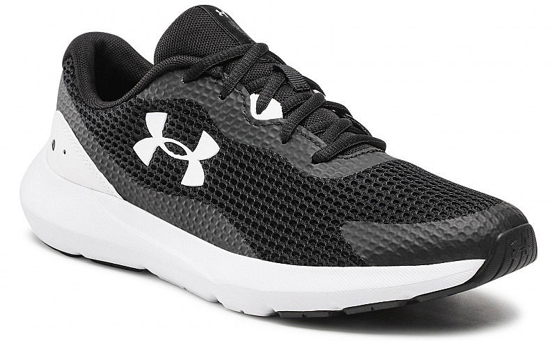 chaussures Under Armour Surge 3 - 001/Black/White - men´s