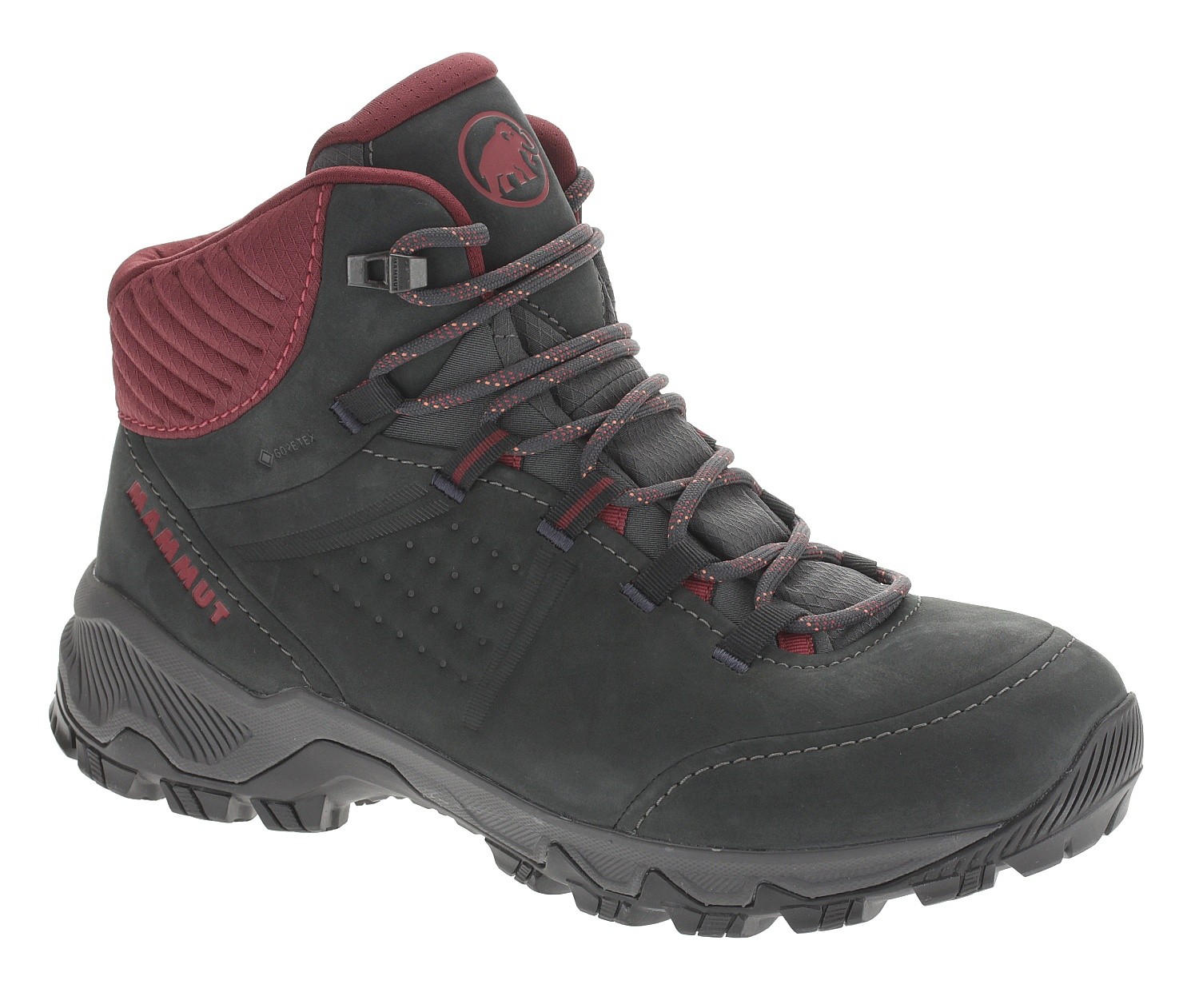 chaussures Mammut Nova IV Mid GTX - Black/Blood Red - women´s