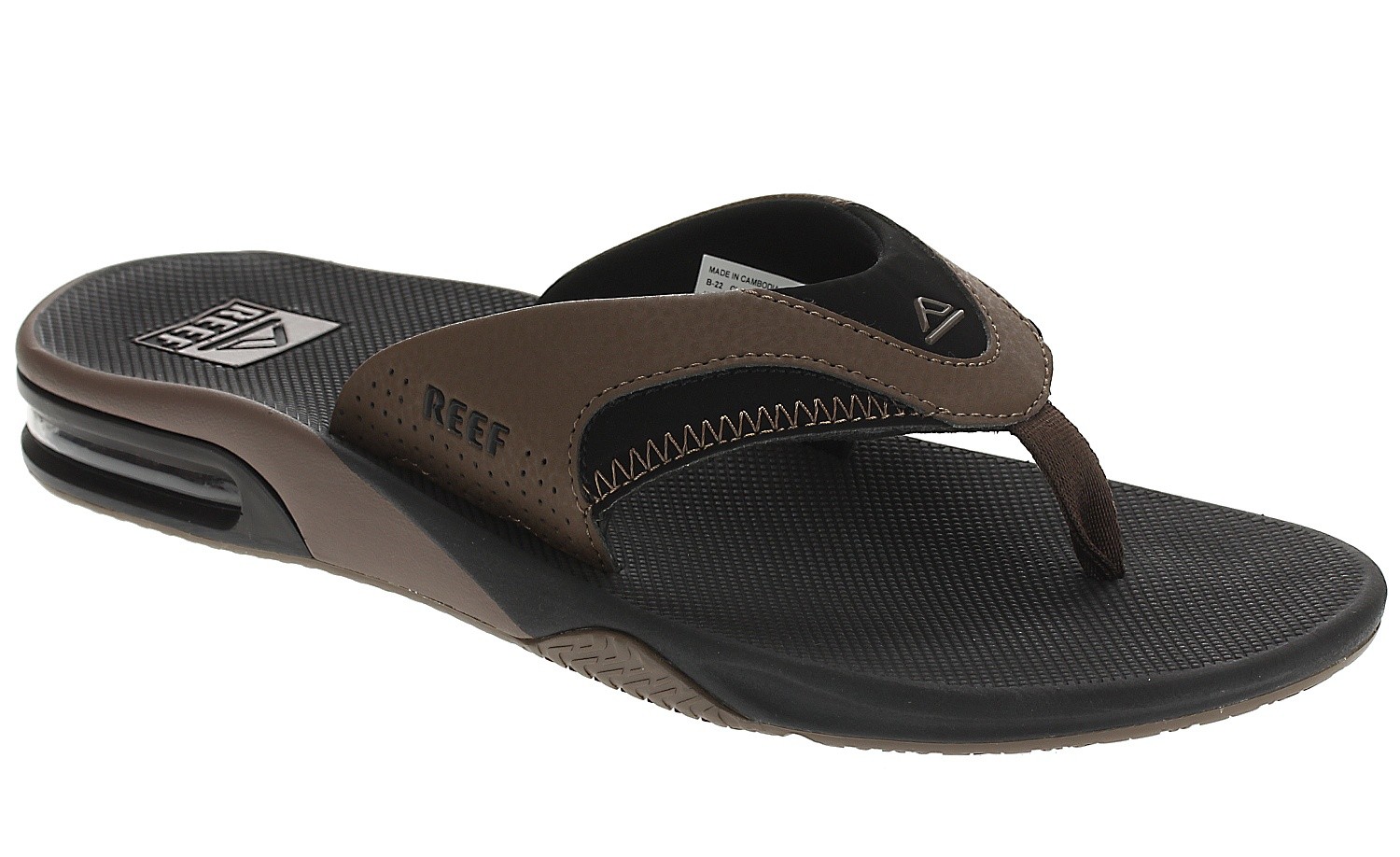 șlapi Reef Fanning - Black And Tan - men´s