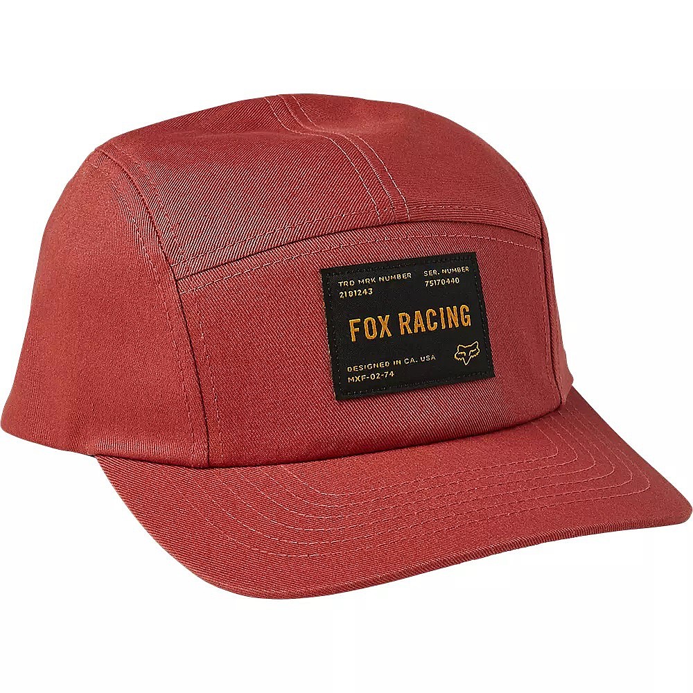 keps Fox Regiment 5 Panel - Red Clear - men´s