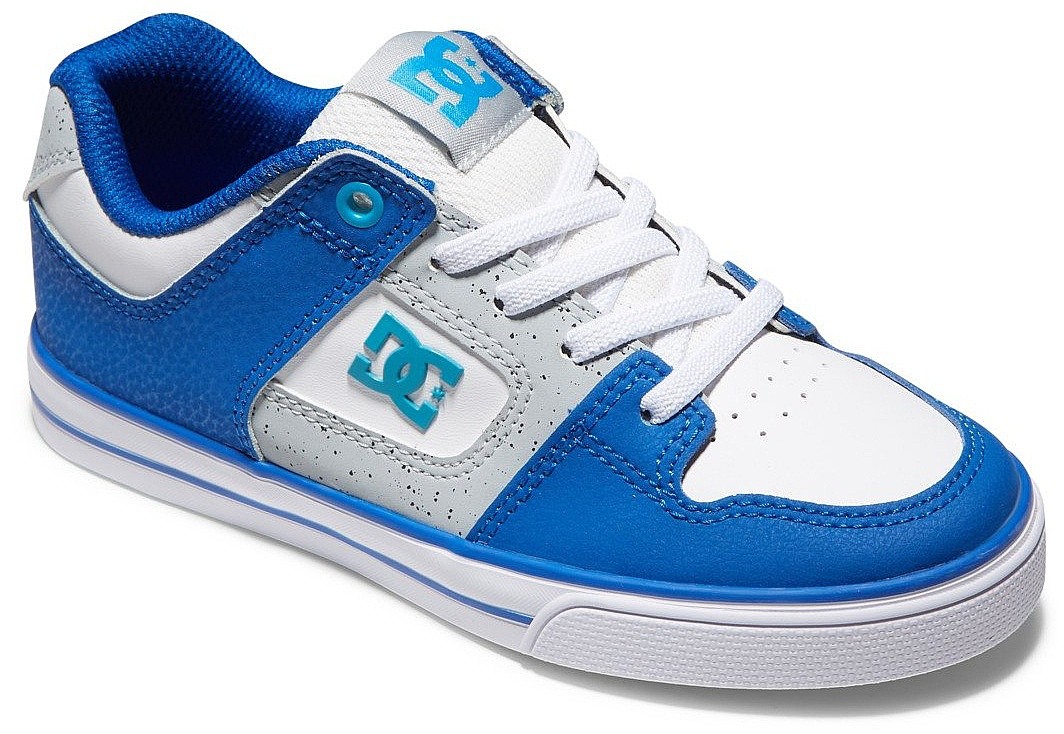 chaussures DC Pure Elastic - XWSB/White/Grey/Blue - unisex junior