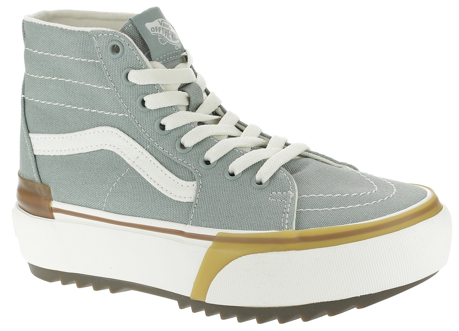 chaussures Vans Sk8-Hi Tapered Stacked - Canvas Green Milieu