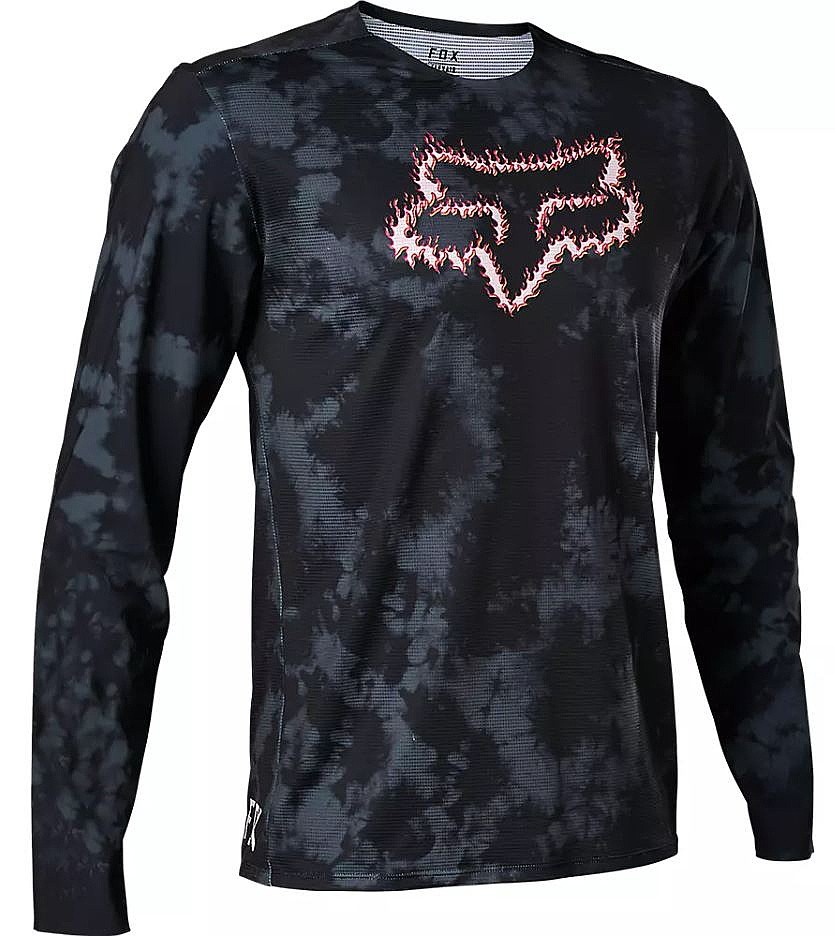 tröja Fox Flexair TS57 Jersey LS - Black - men´s