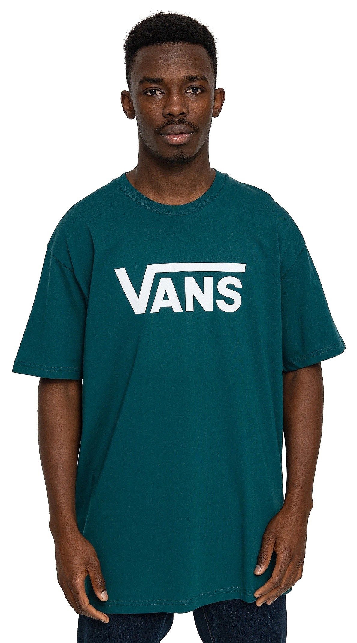 tričko Vans Classic - Deep Teal/White