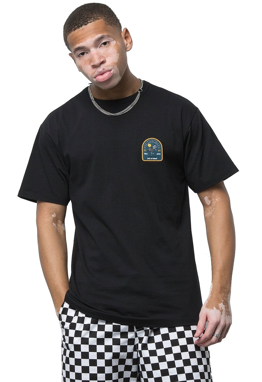 póló Vans Off The Wall Front Patch - Black - men´s