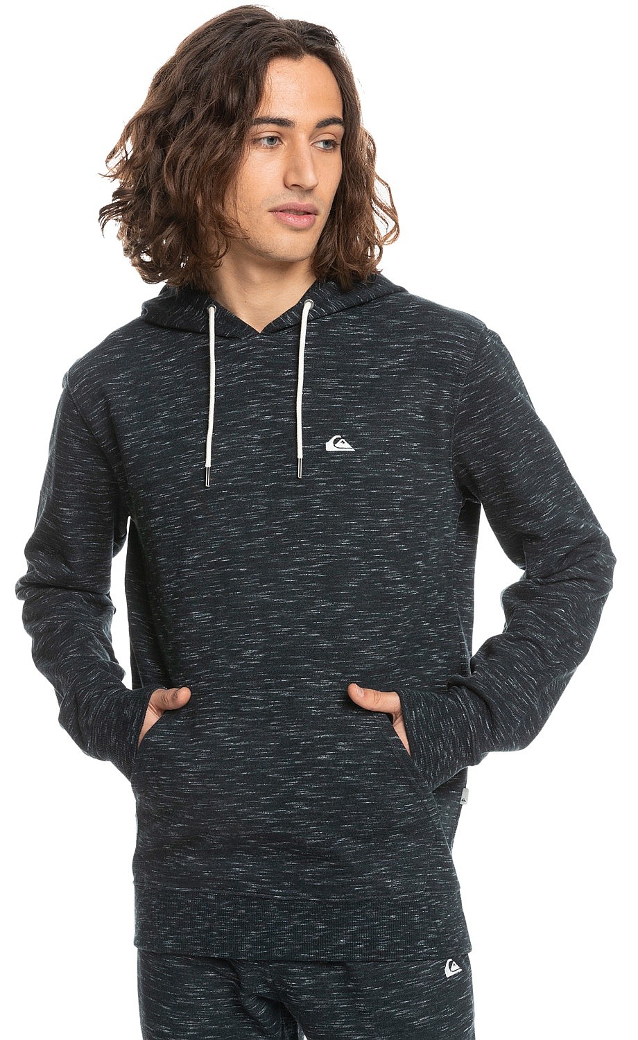 Sweatshirt Quiksilver Bayrise Hood - BLK0/Black Bayrise - men´s