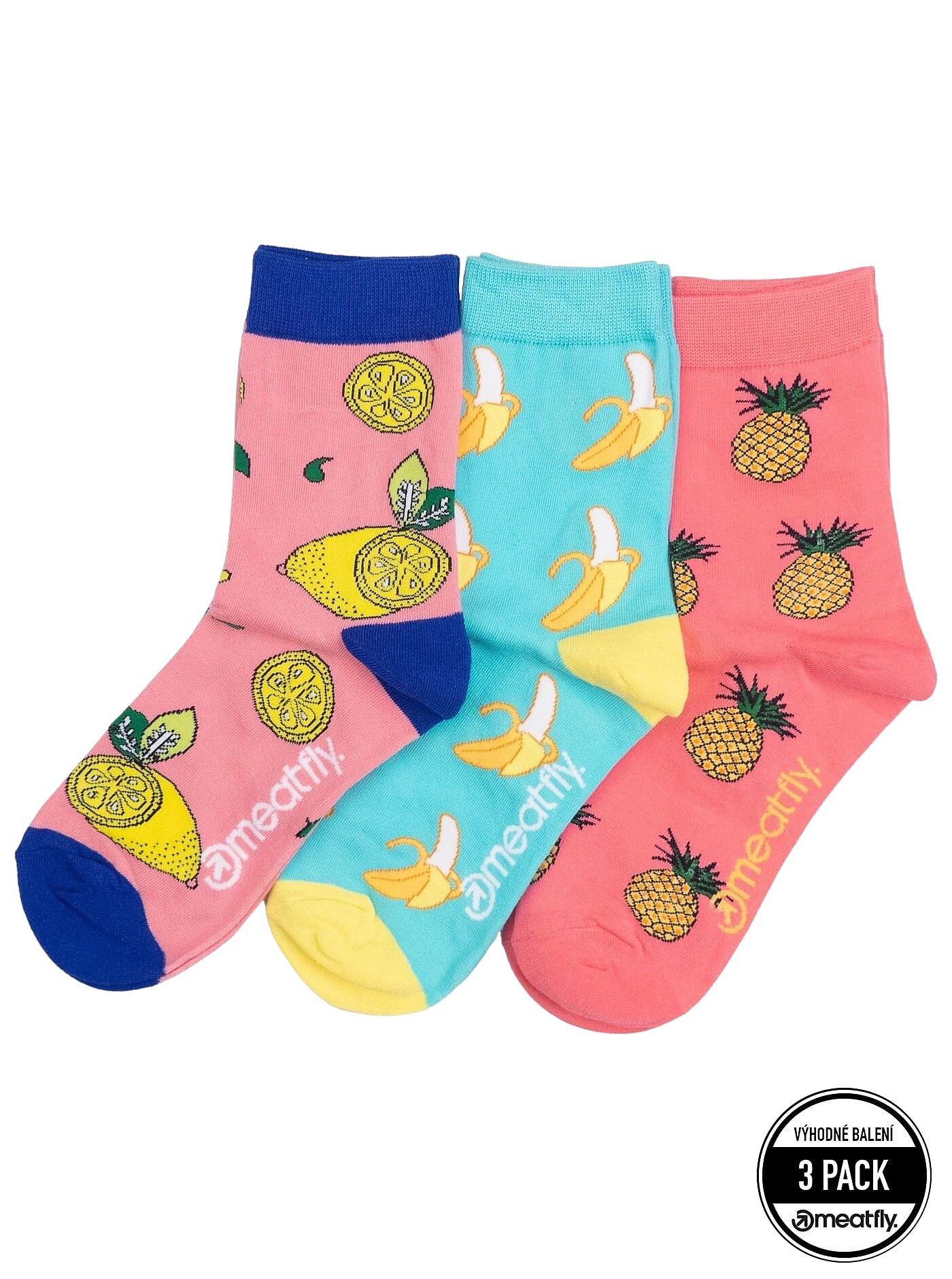 Socken Meatfly Lexy 3 Pack - Fruit