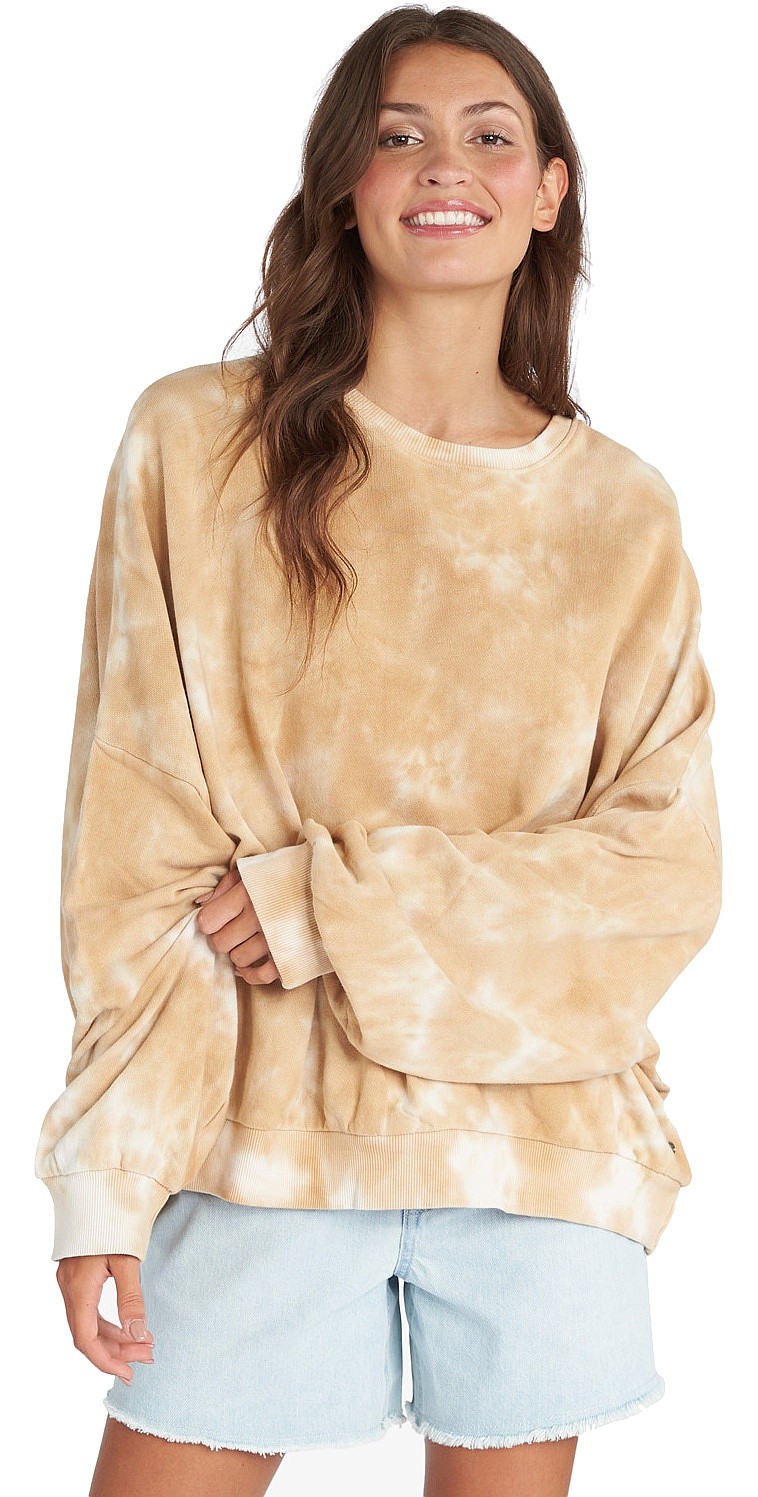 Sweatshirt Roxy Bright Sunshine A - TGB6/Beige Crystal Wash - women´s