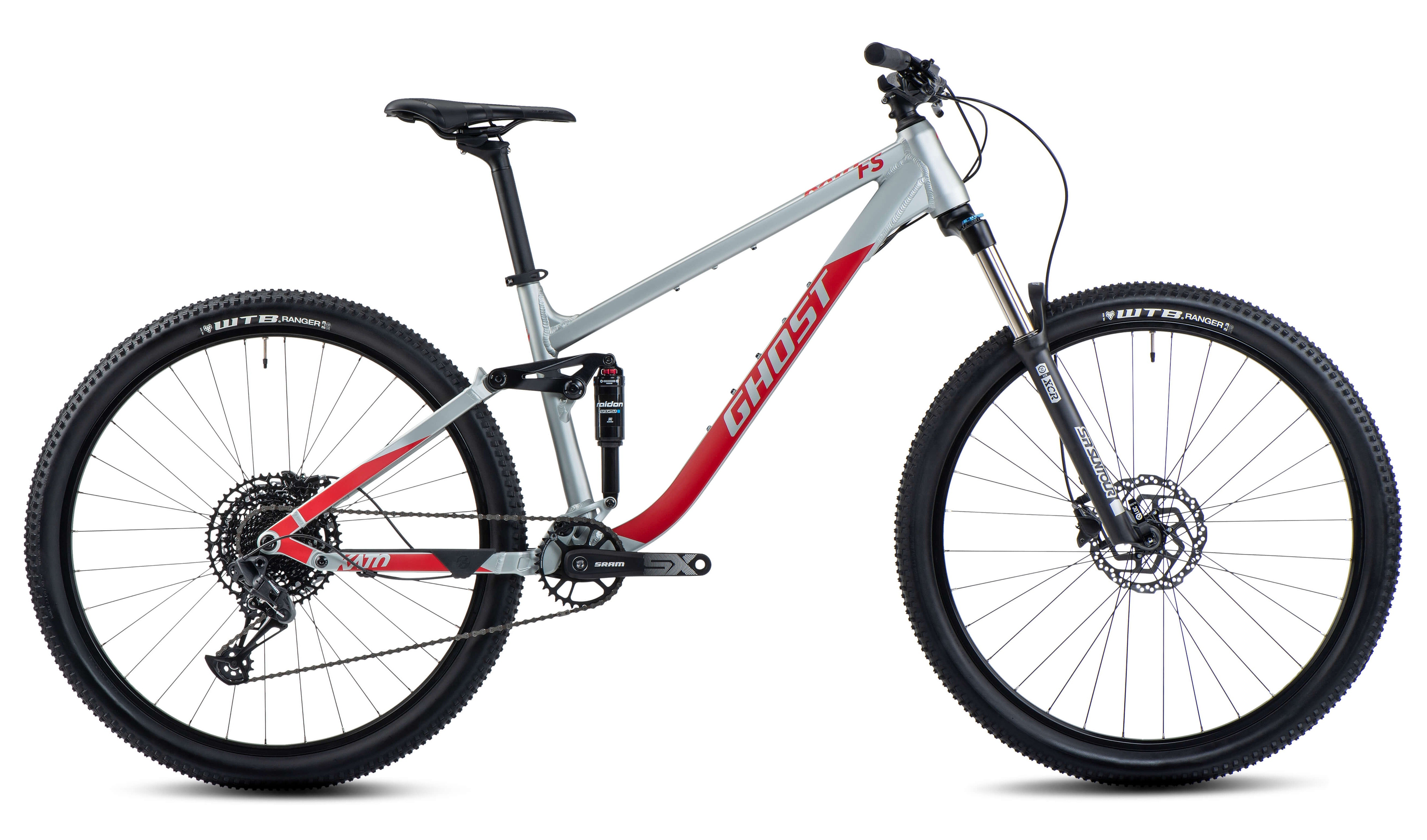 велосипед Ghost Kato FS Base 29" - Grey/Red