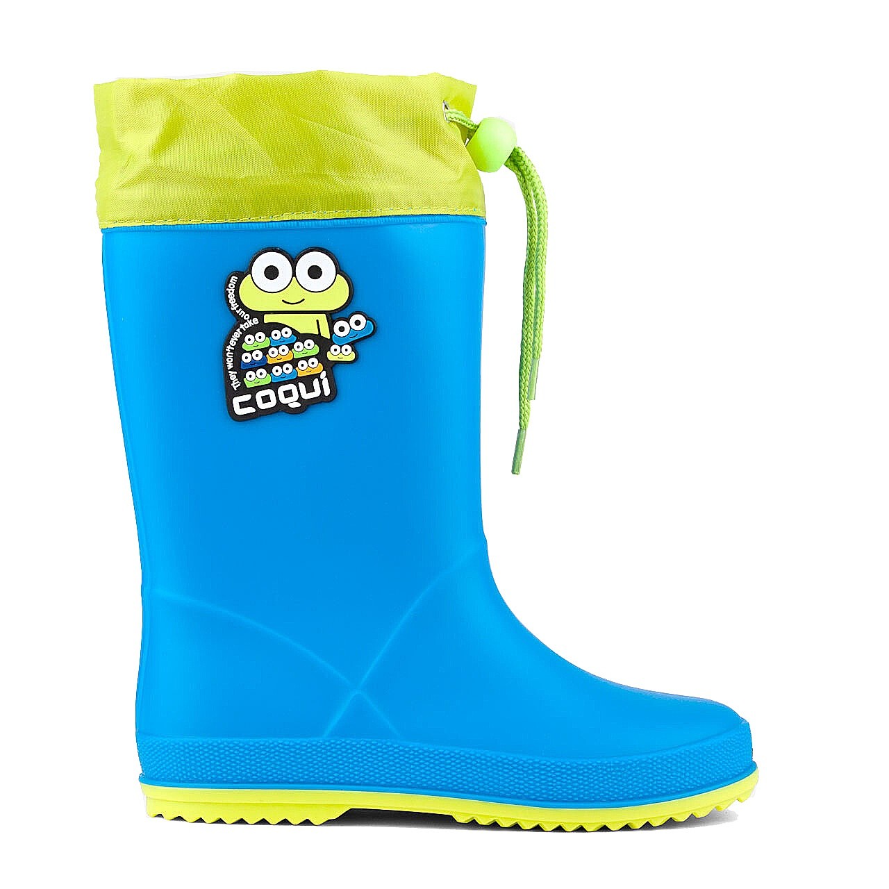 обувь Coqui 8508/Rainy Collar - Sea Blue/Citrus - kid´s