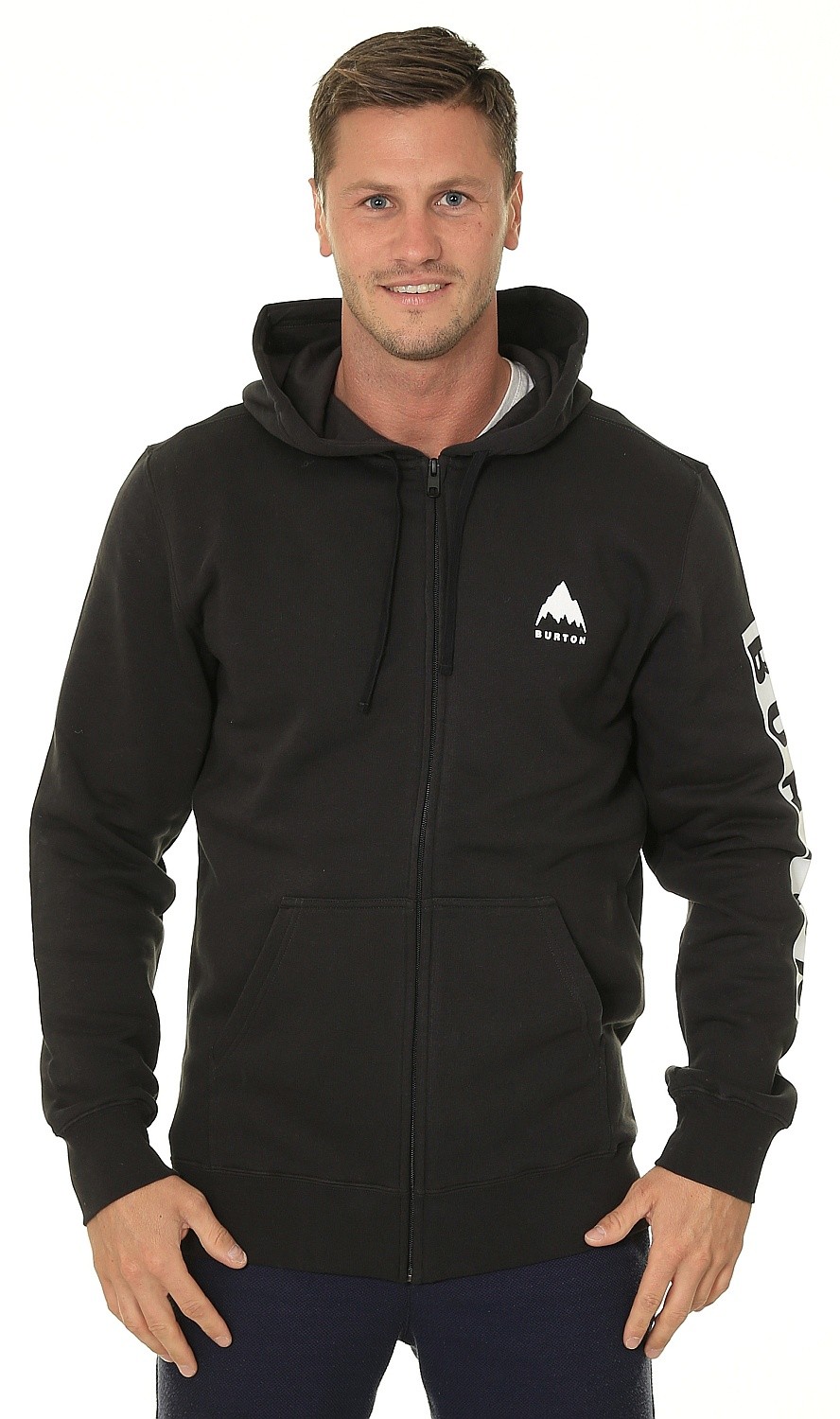 sweat-shirt Burton Elite Zip - True Black - men´s