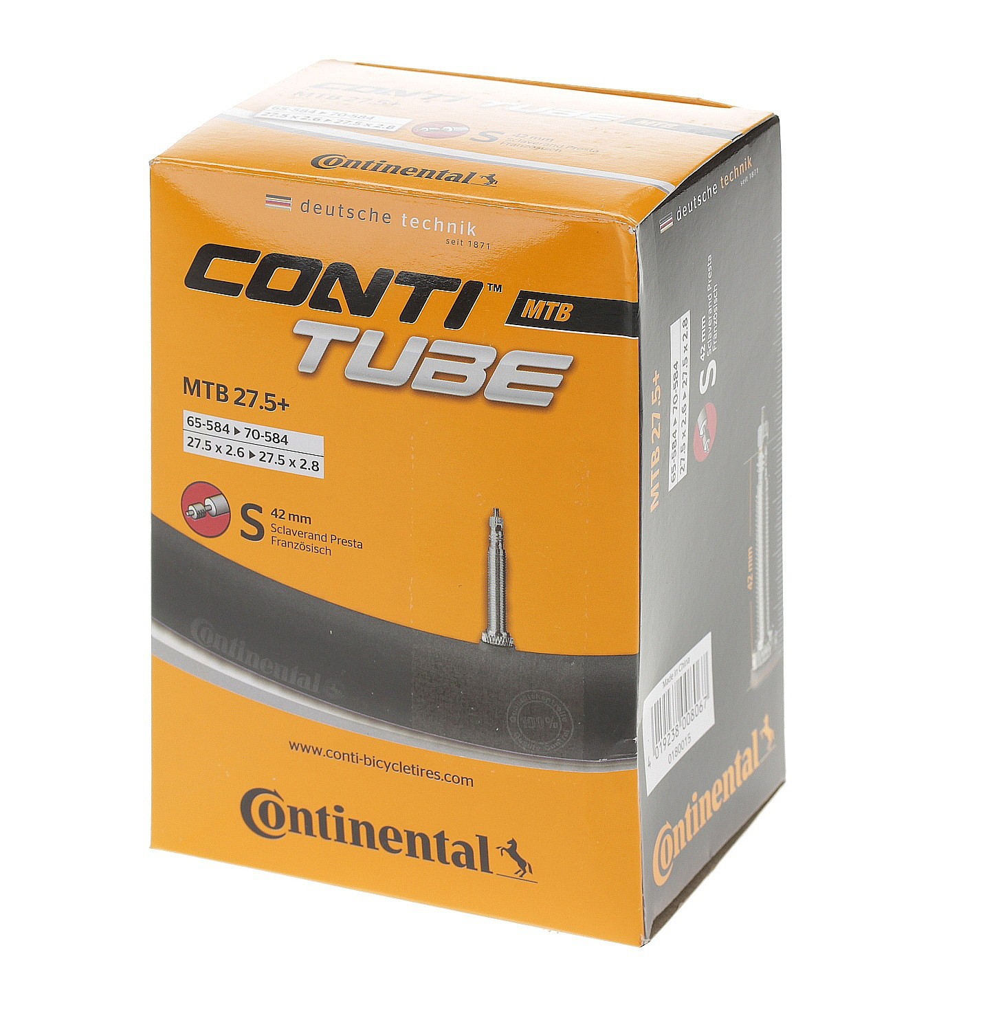 Schlauch Continental MTB FV 27.5"x2.60"-2.80" 42mm - 0180015/Black