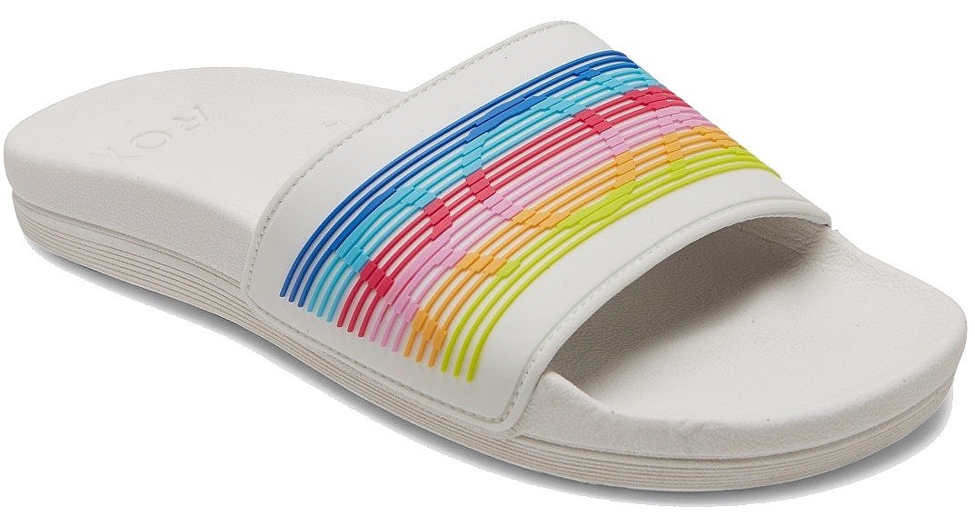 buty Roxy Slippy LX - TRW/White/Rainbow