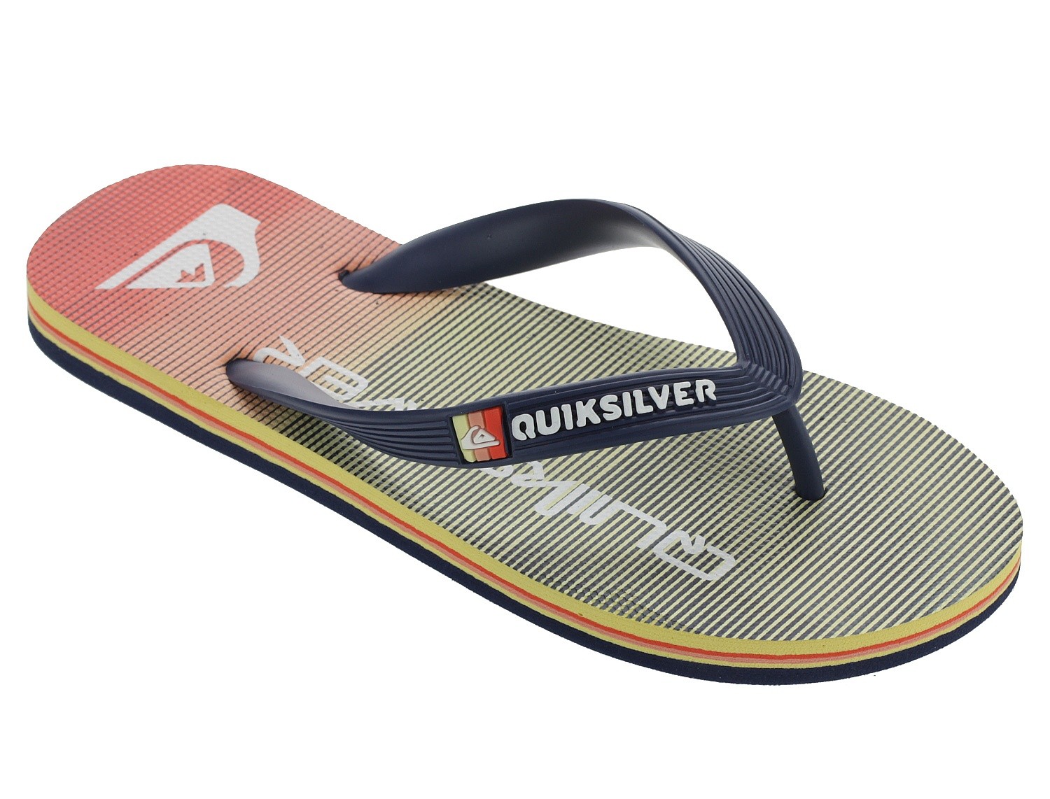 șlapi Quiksilver Molokai Massive - XBBN/Blue/Blue/Orange - boy´s