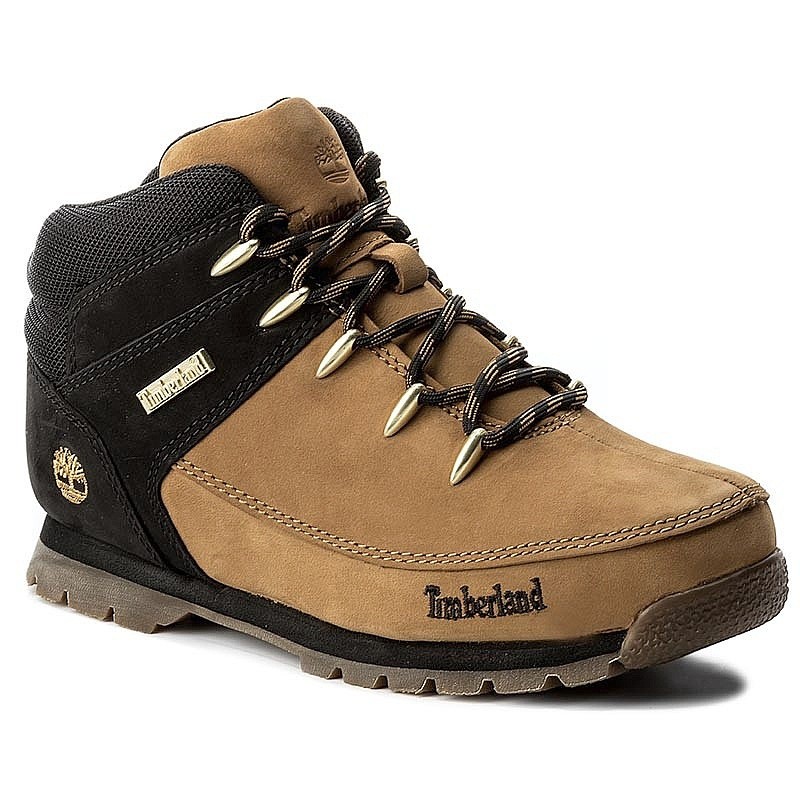 buty dziecięce Timberland Euro Sprint Hiker Mid - A1NJU/Wheat Nubuc/Black