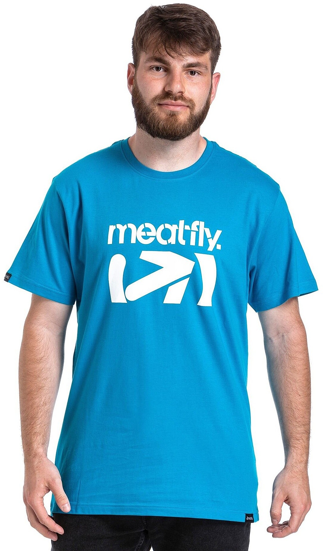 T-shirt Meatfly Podium - Ocean Blue - men´s