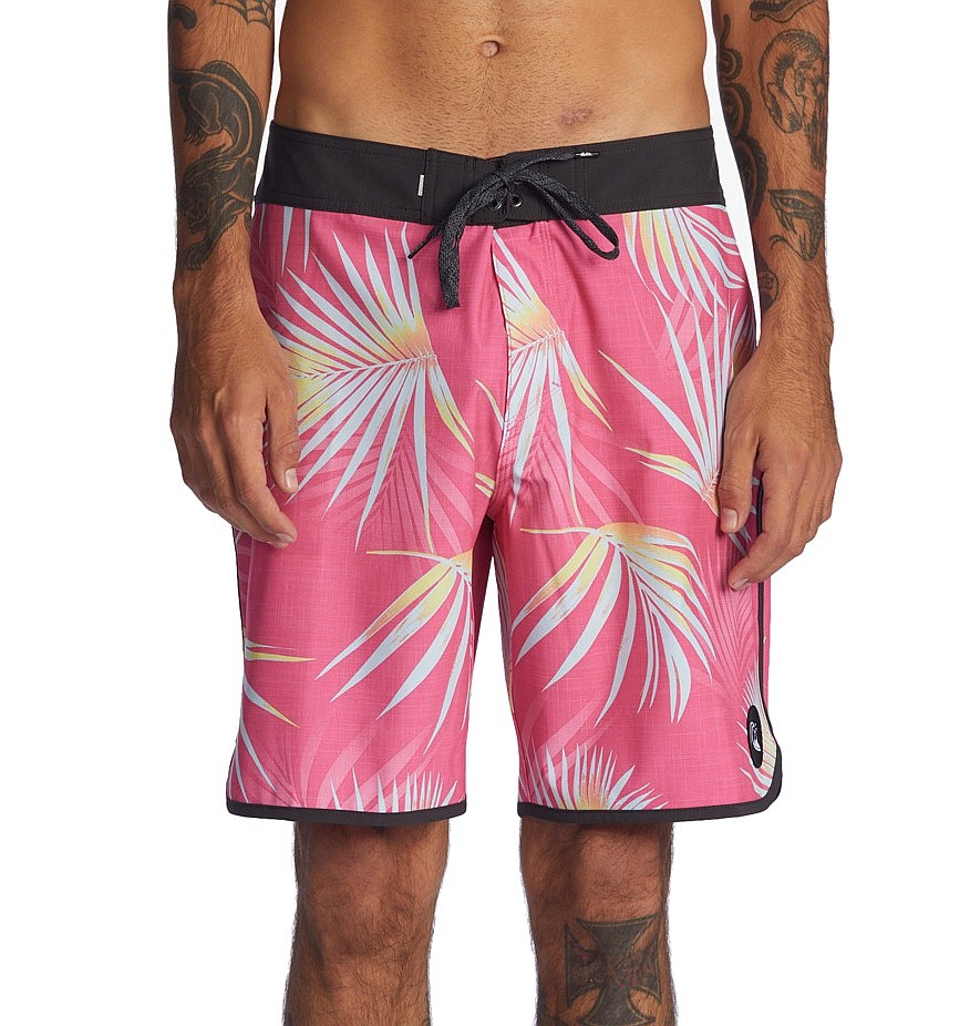 kúpacie šortky Quiksilver Surfsilk Scallop 19 - MJY6/Shocking Pink