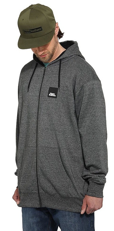 bluză Horsefeathers Dawson Zip - Dark Ash - men´s