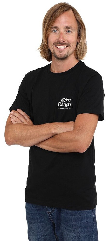 T-shirt Horsefeathers Mountain Skull - Black - men´s