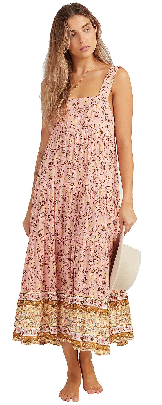 платье Billabong Shine On Midi - Pink - women´s
