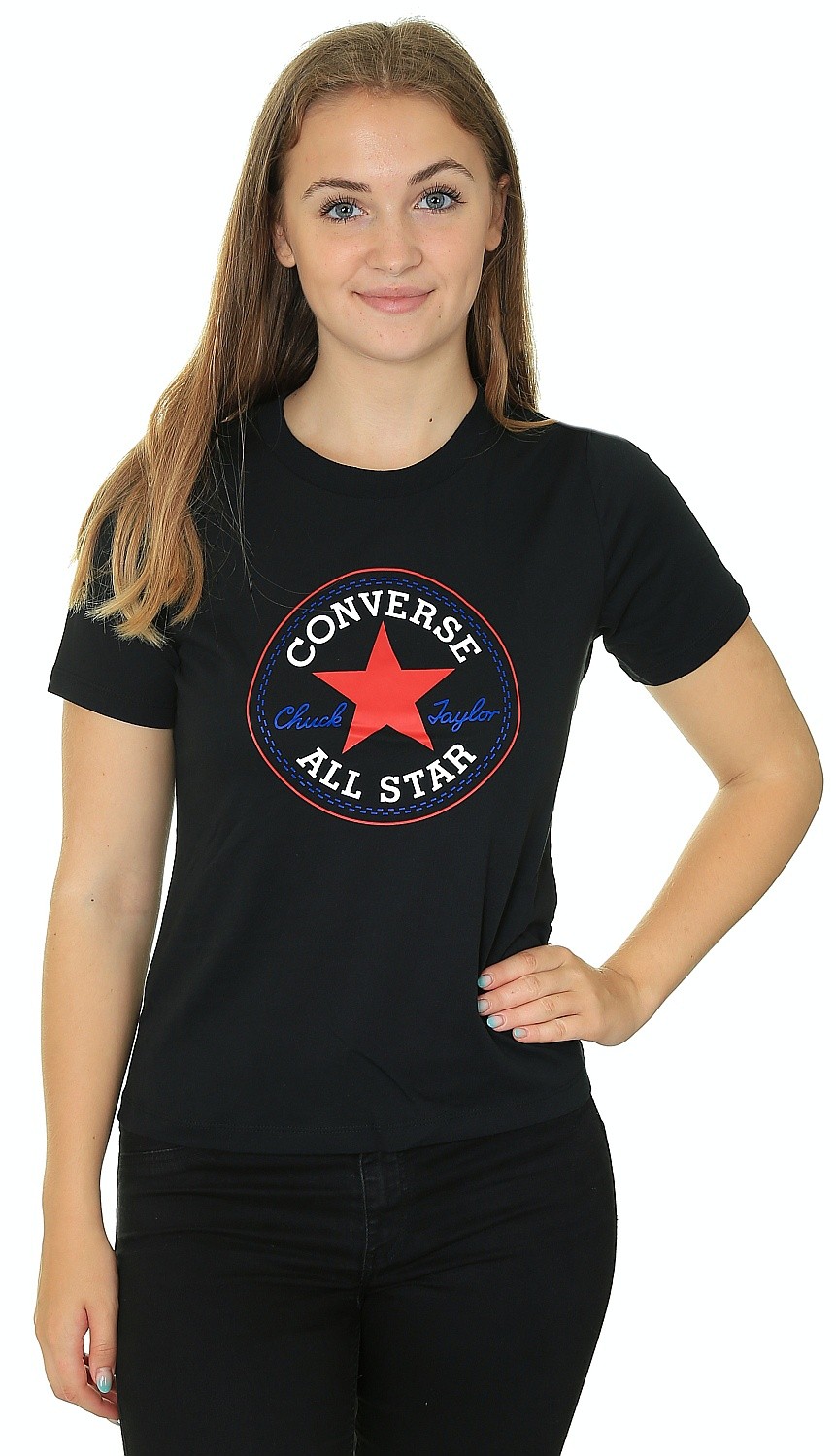 рубашка Converse Chuck Taylor All Star Patch/10022560 - A02/Converse Black Multi - women´s
