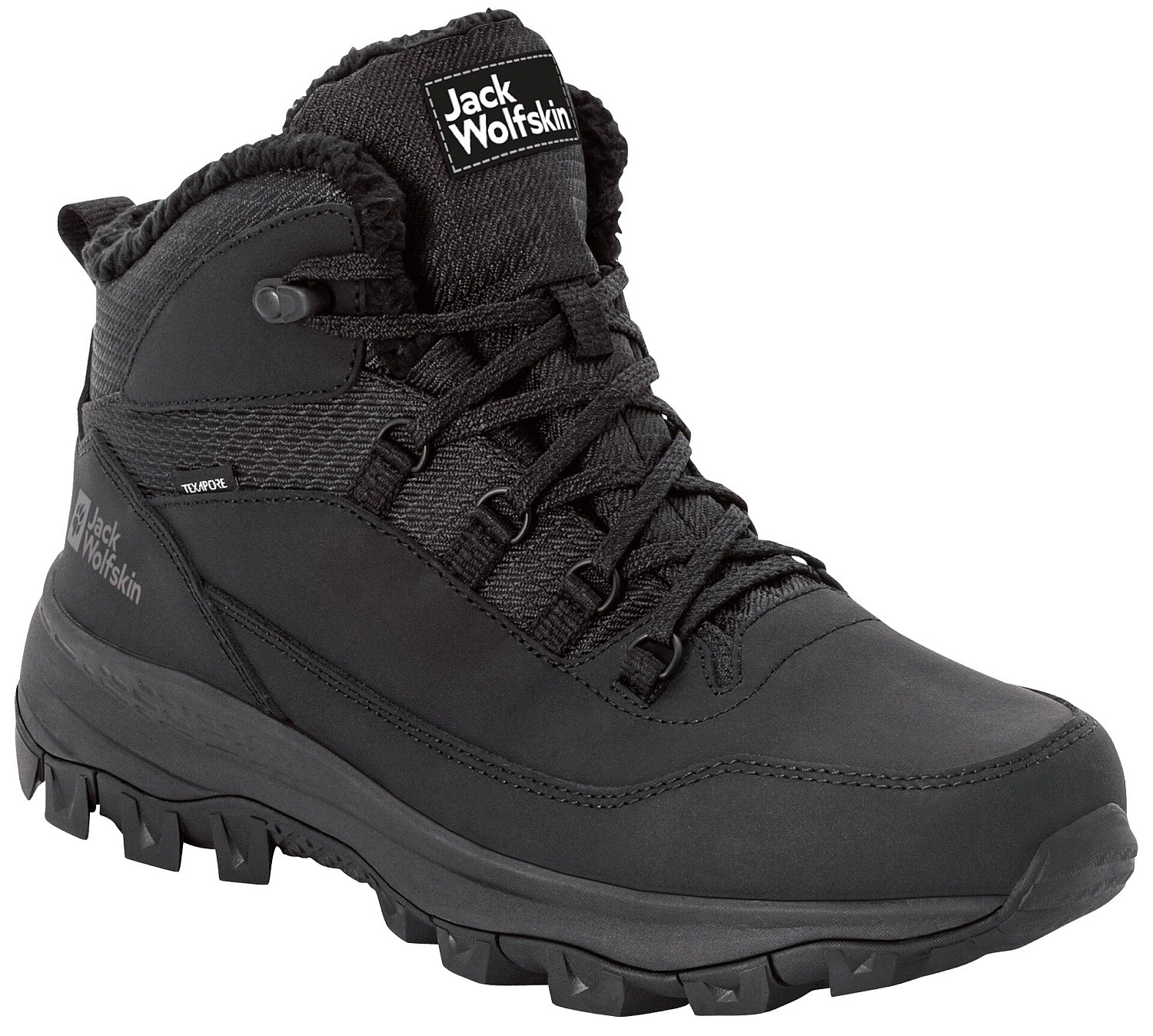 обувь Jack Wolfskin Everquest Texapore Mid M - Black - men´s