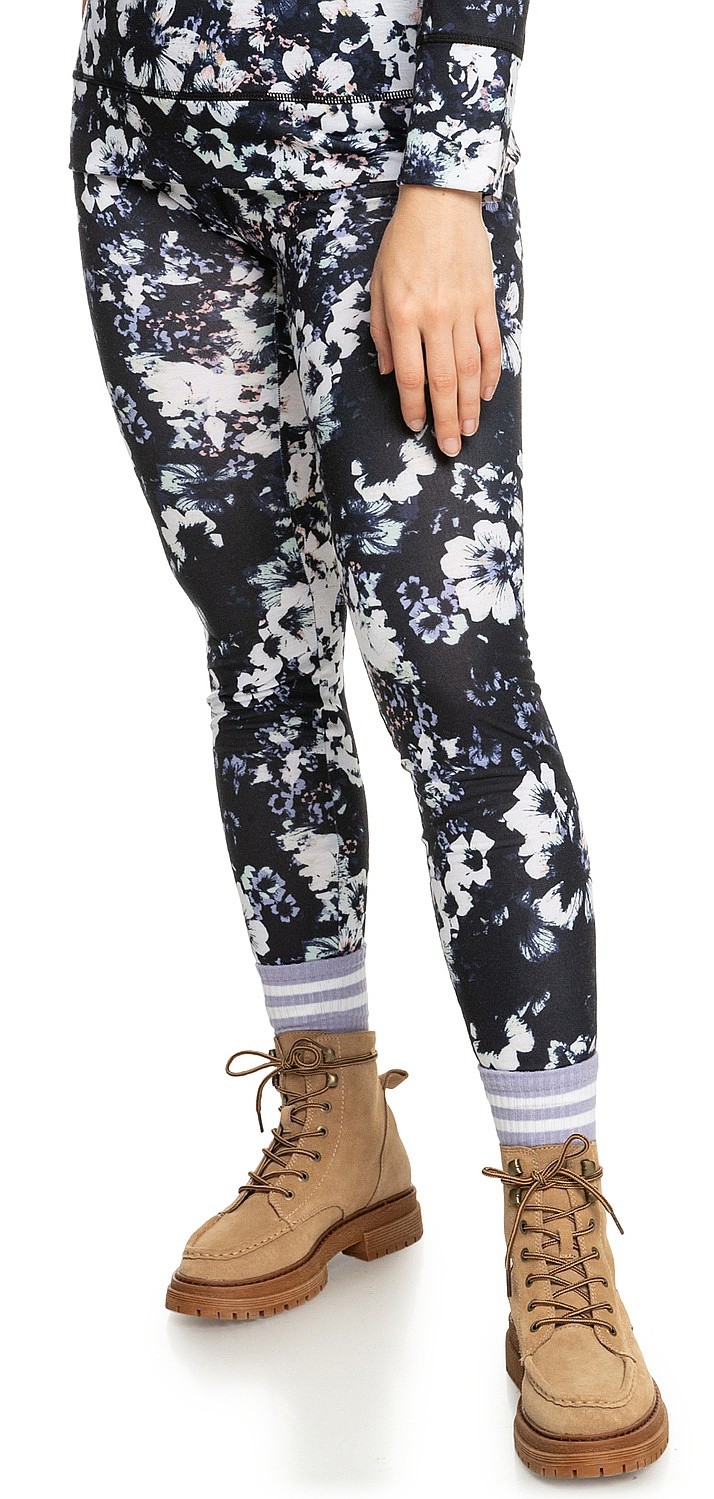 slip Roxy Daybreak Bottom - KVJ1/True Black Black Flowers - women´s