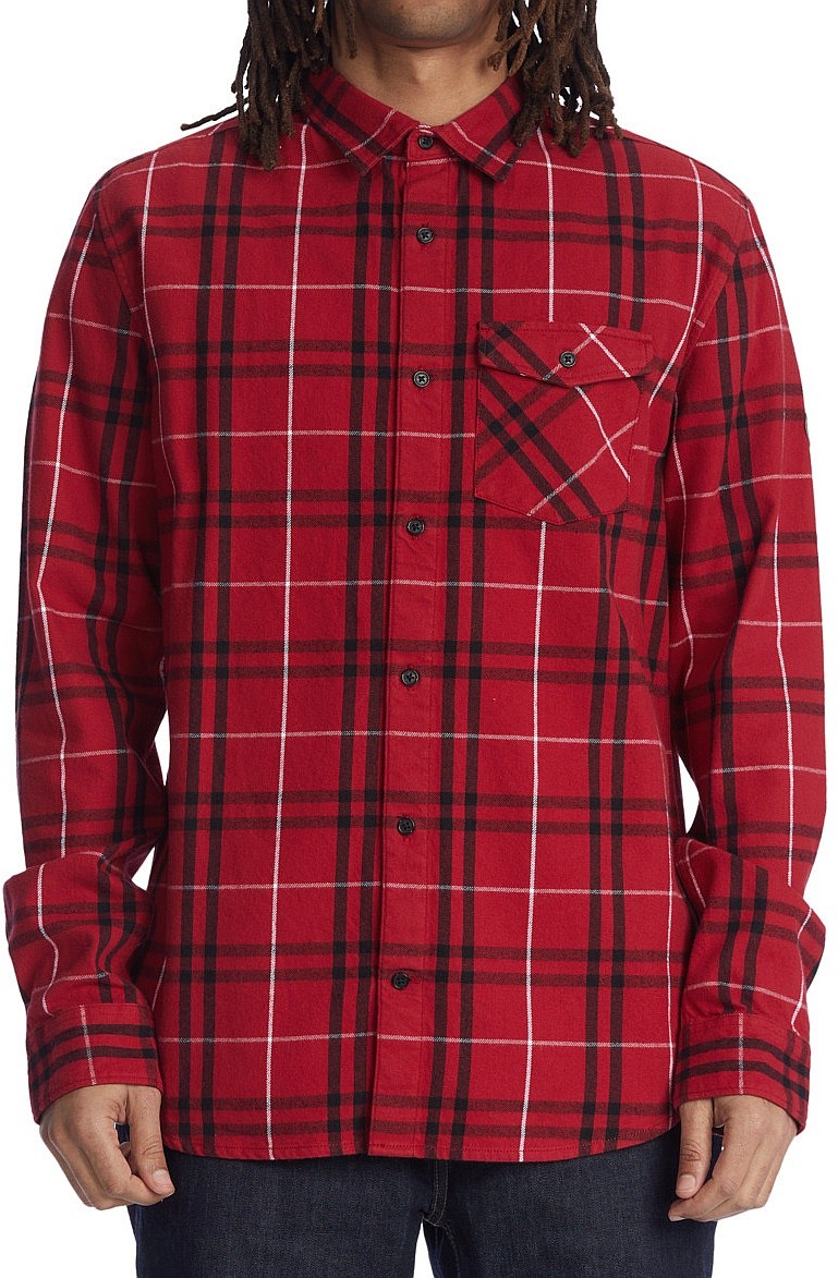 koszula DC Marshal LS - XRWK/Chili Pepper/ White Plaid