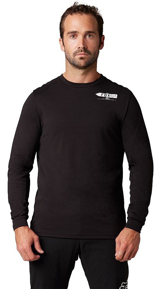 tröja Fox Ranger Drirelease Jersey LS - Black - men´s