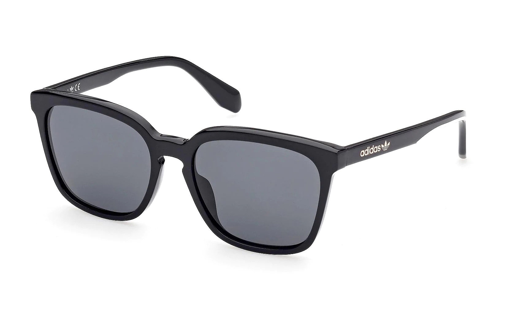 des lunettes adidas Originals OR0061 - 01A/Shiny Black/Smoke