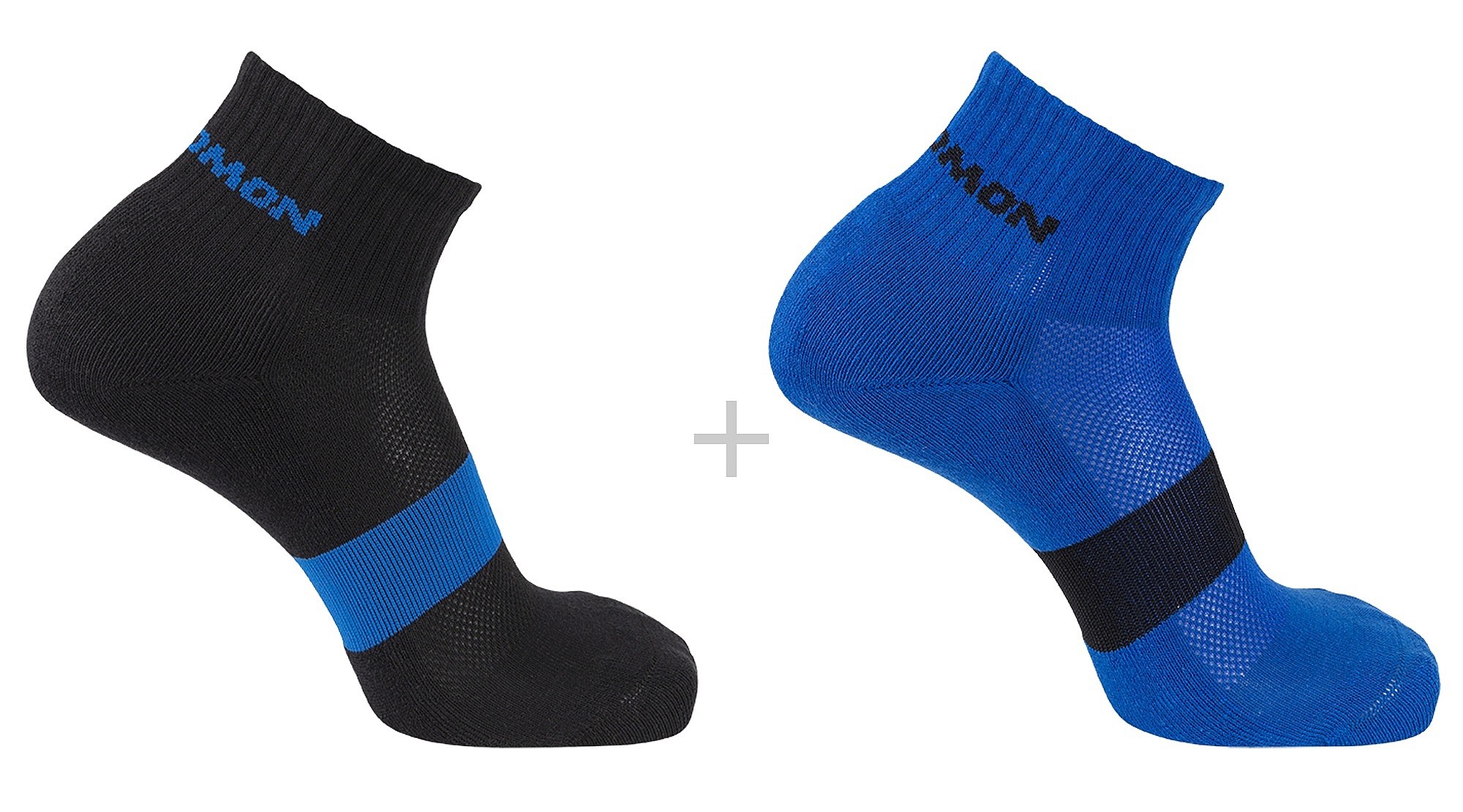 Socken Salomon Evasion 2 Pack - Nautical Blue/Deep Black