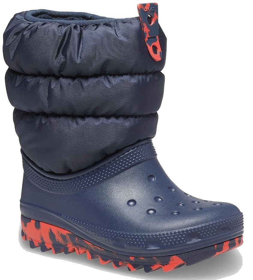 chaussures Crocs Classic Neo Puff Boot K - Navy - unisex junior