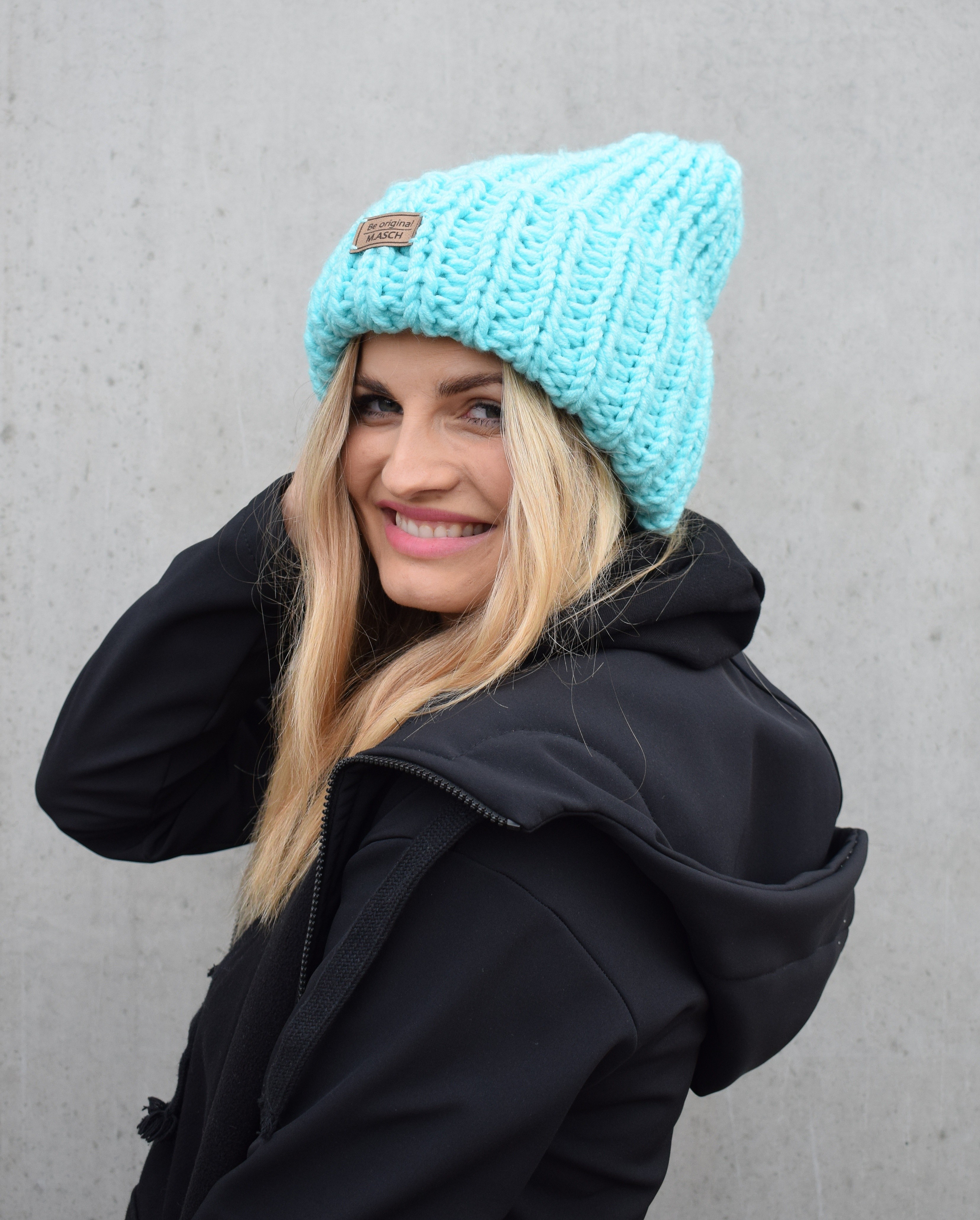 čiapka M.ASCH-Be original Mega Nr.2 - Turquoise