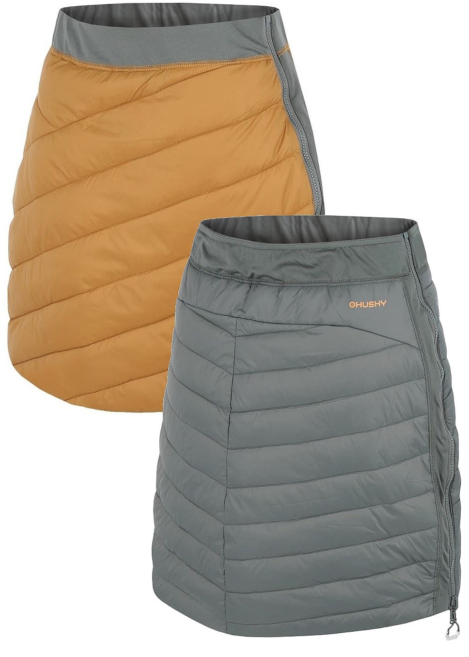 юбка Husky Freez - Mustard/Dark Grey Green - women´s