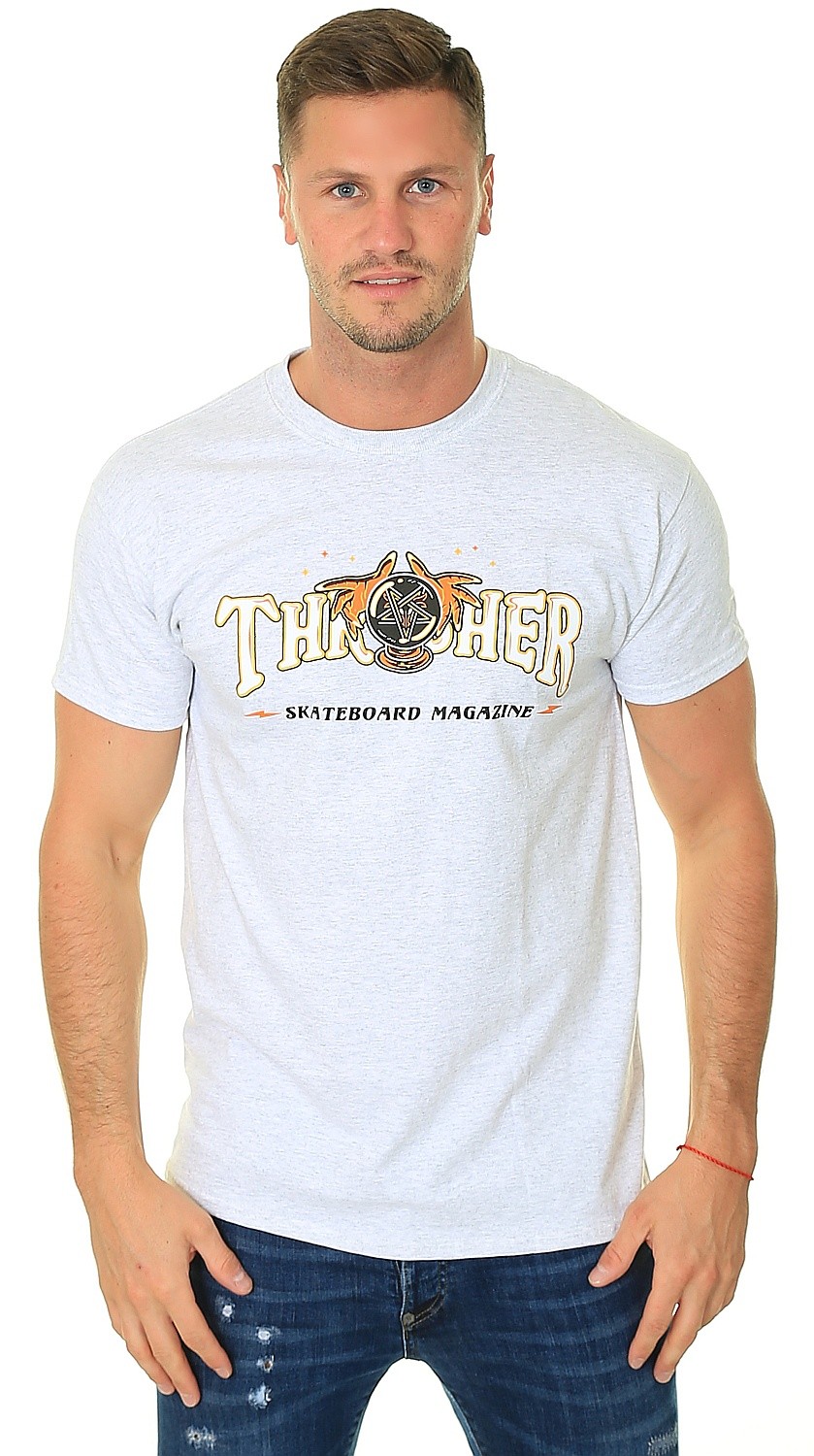 T-shirt Thrasher Fortune Logo - Ash Grey - men´s